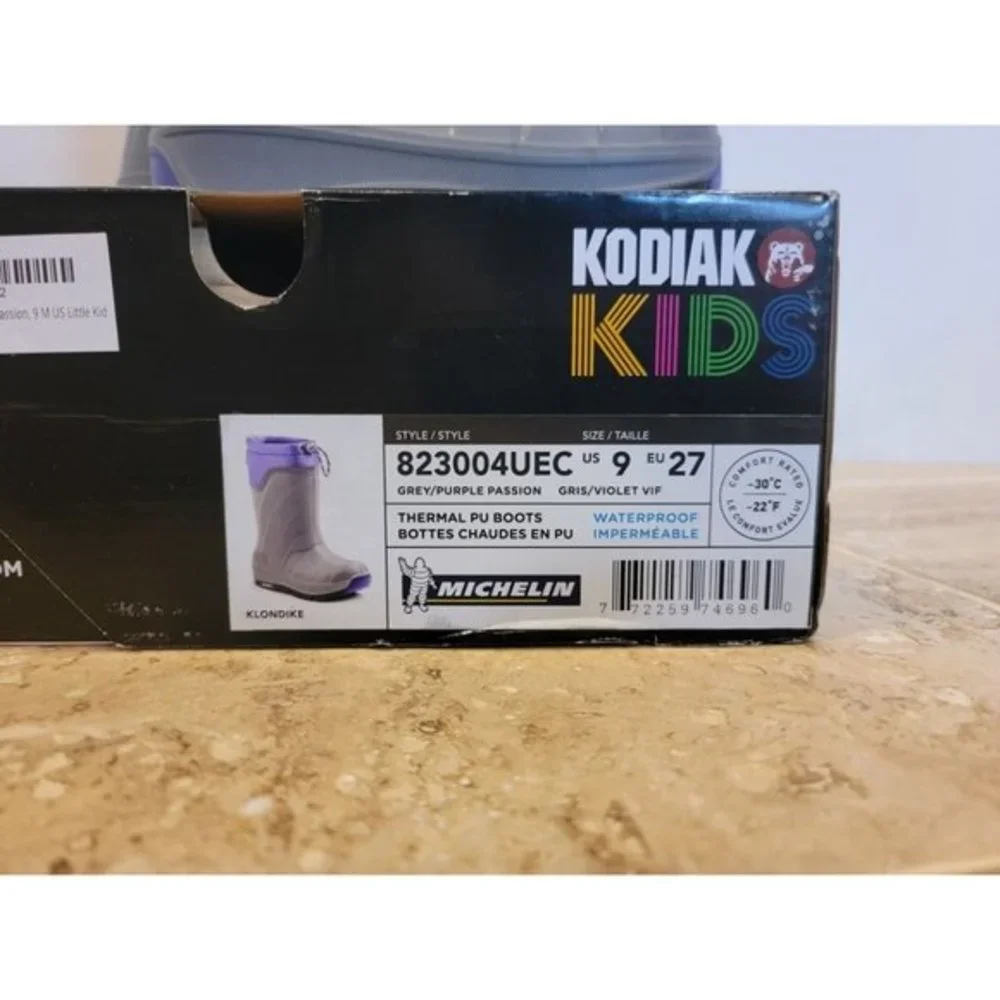 NEW Kodiak Kids Grey Purple Passion US 9‎ Big Kids